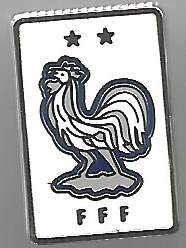Badge Football Association France 2 stars white